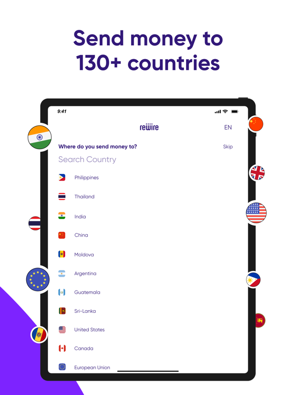 Screenshot #6 pour Rewire: Transfer Money Abroad