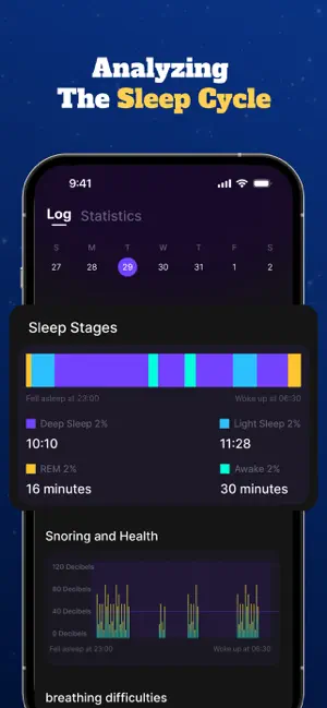 Sleep Cycle Tracker WellSleep iPhone screenshot 3