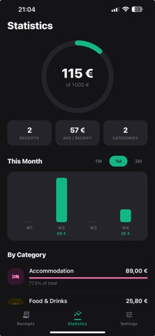 Qendo — AI Expense Tracker screenshot