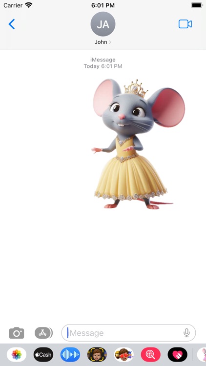 Mouse Princess Stickers screenshot-3