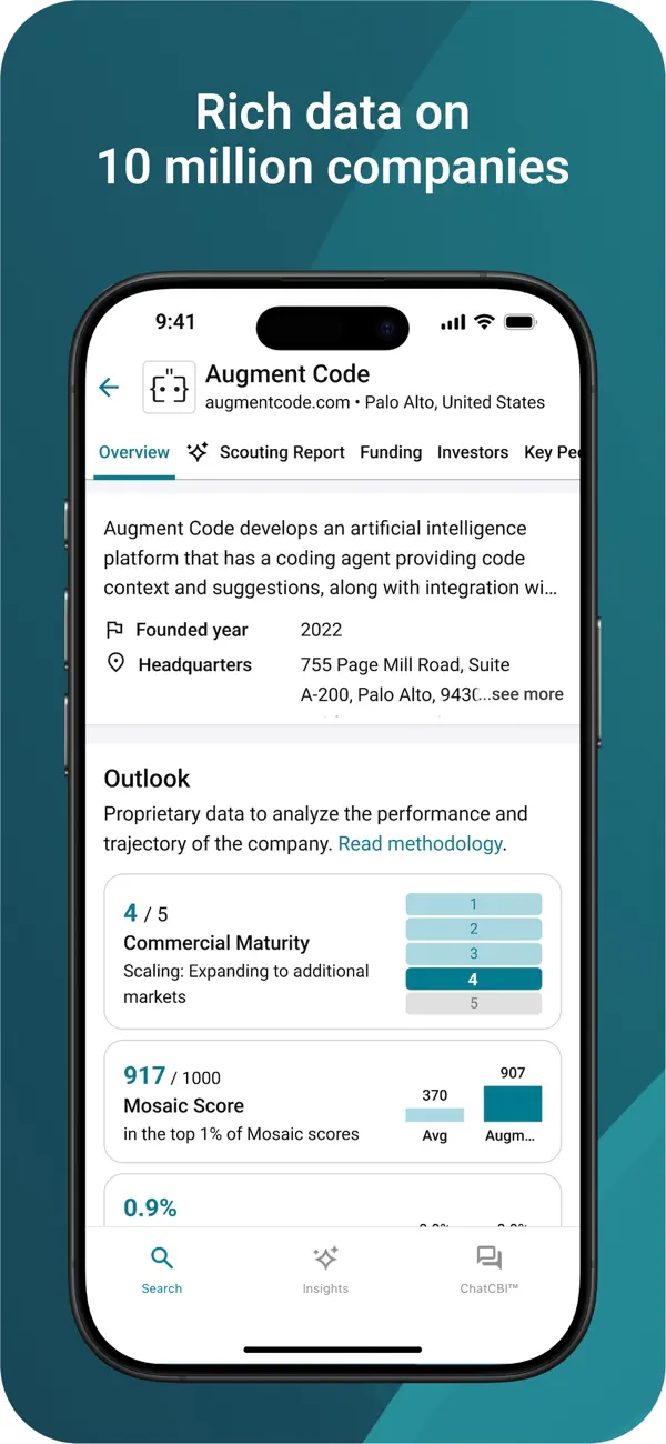 Screenshot #1 pour CB Insights