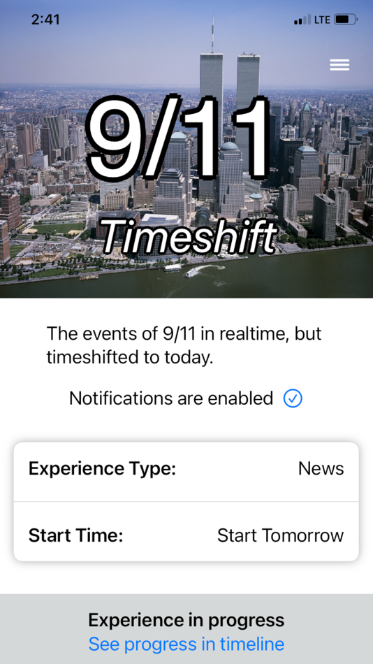#1. 9/11 Timeshift (iOS) 由: Ryan Semerau