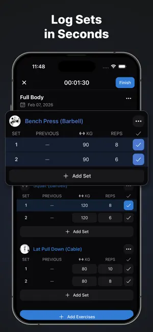 Plainlift: Simple Workout Log screenshot 1