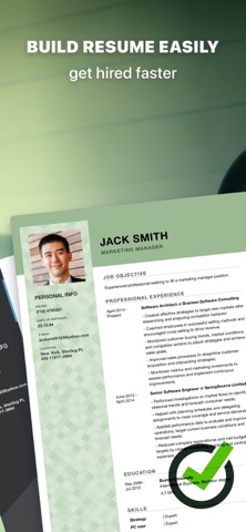 AI Resume Builder: CV Master iPhone screenshot