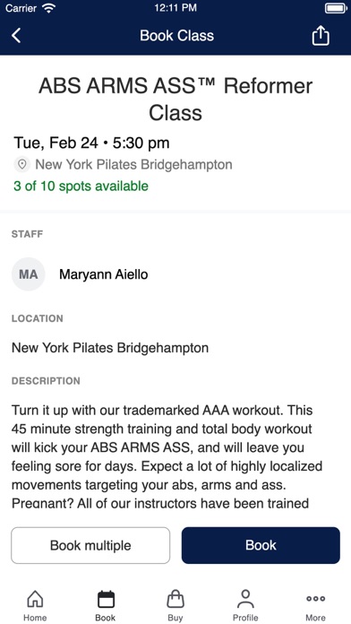 Screenshot #3 pour New York Pilates