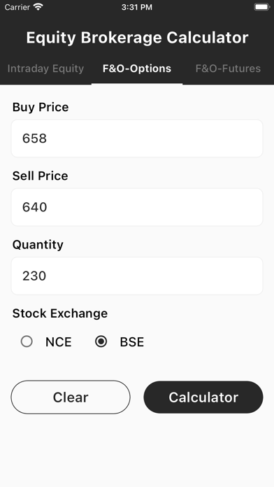 Screenshot #2 pour Equity Brokerage Calculator
