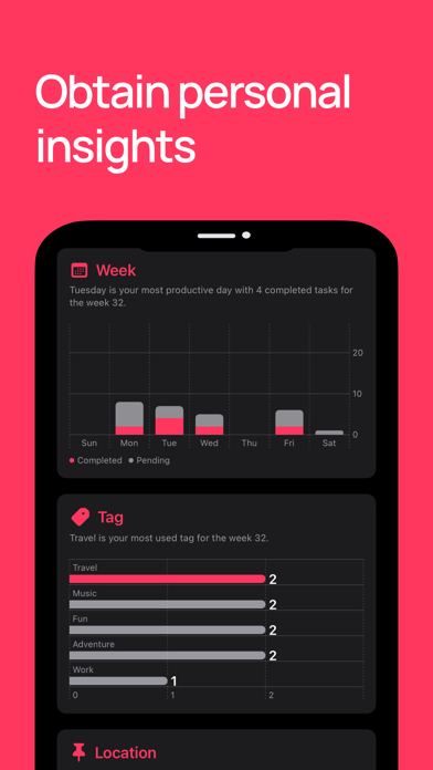 Tasks - minimalist tracker Screenshot