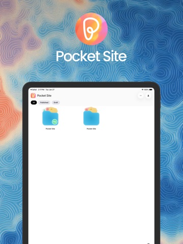 Pocket Site iPad screenshot 1