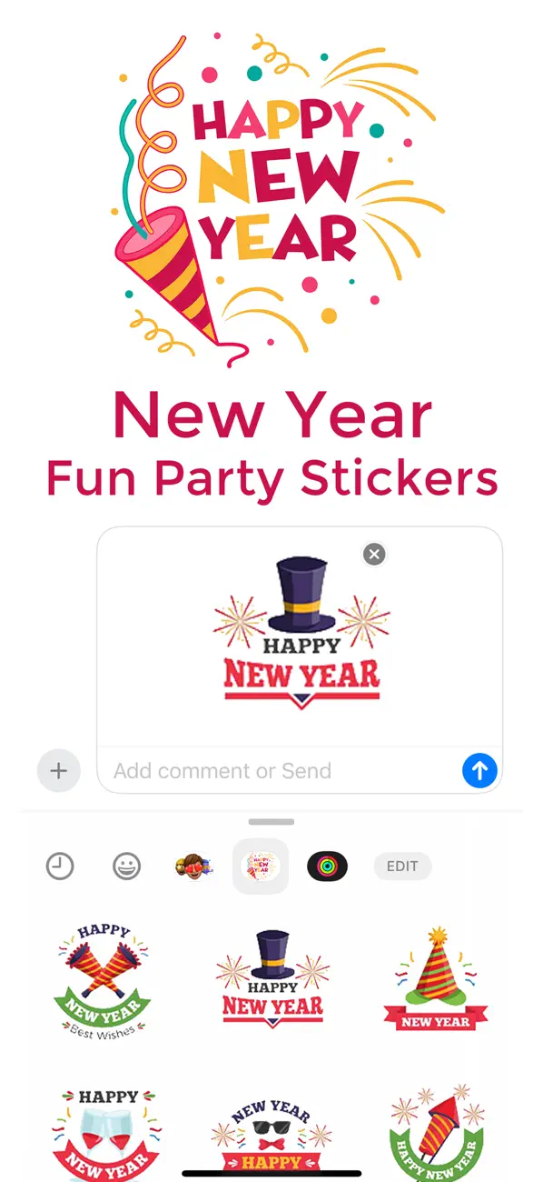 Screenshot #1 pour Happy New Year 2026 Sticker