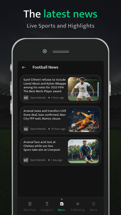 Live Football TV Match & Score Screenshot