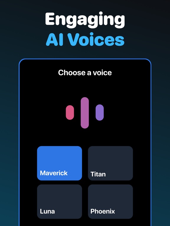 Voice Chatbot by Oliver AI iPad screenshot 5 - Entertainment app