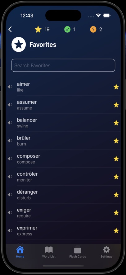 Luna: French Verbs Test
