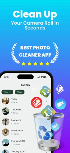 Swipey - Swipe Delete Photos screenshot 1