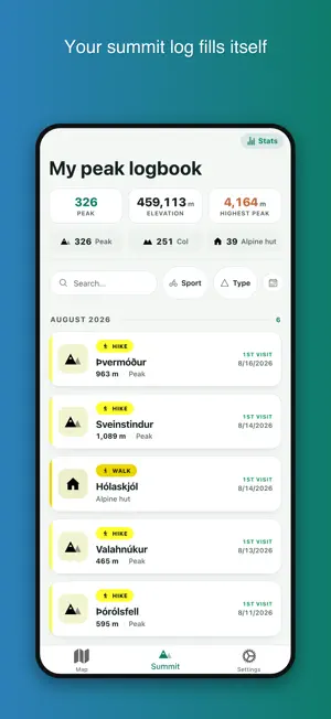 Activity Hunter - Summit Log screenshot 3