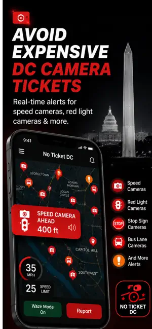 No Ticket DC: DC Camera Alerts screenshot 1