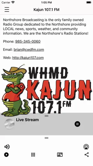 Kajun 107 screenshot 3