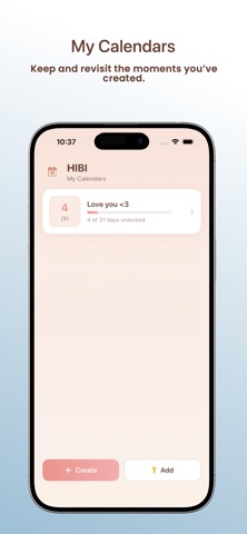 HIBI - Calendar screenshot