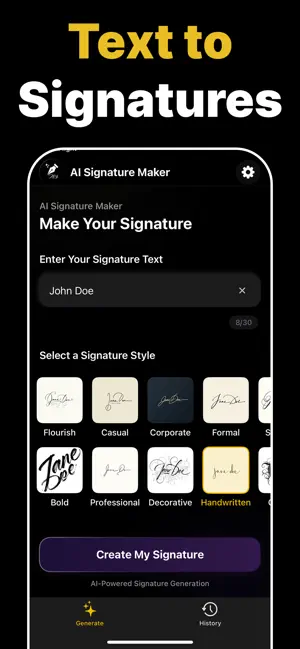 AI Signature Maker & Generator screenshot 2