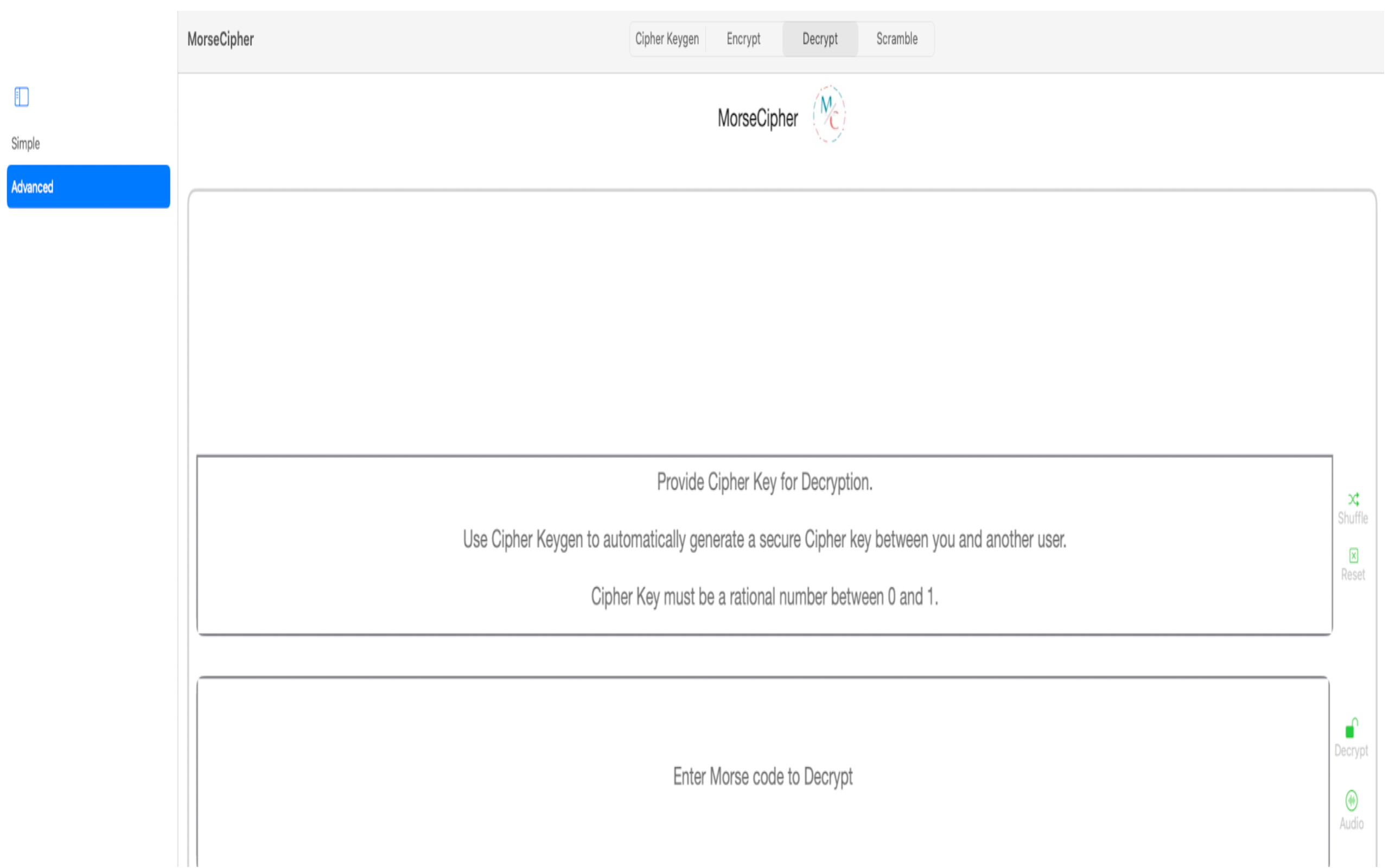 MorseCipher screenshot 23