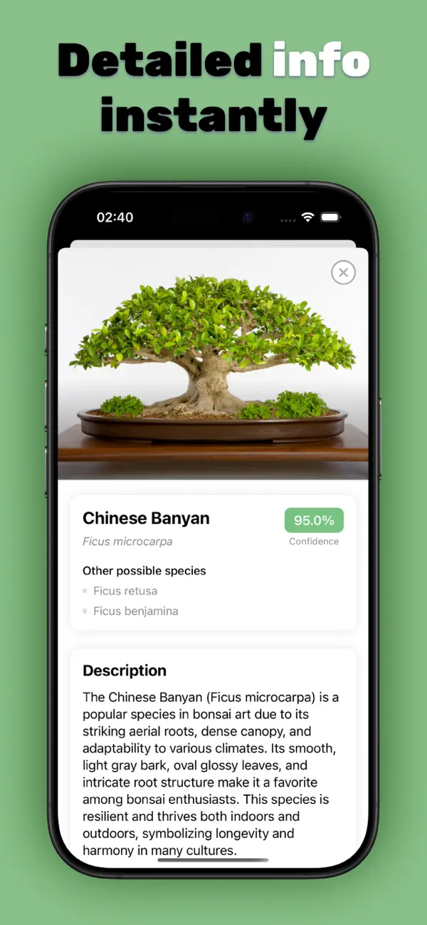 Screenshot #2 pour BonsAI Identifier: Tree Care