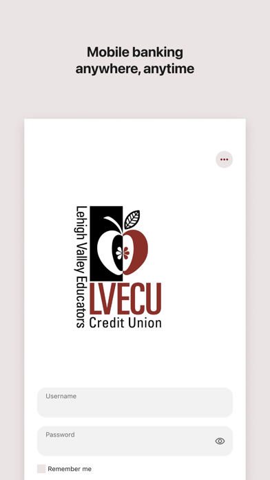 Screenshot #1 pour LVECU Mobile Access