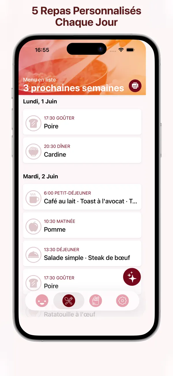 Screenshot #2 pour Menu IA : Planificateur Repas