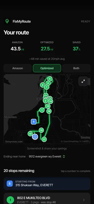 FixMyRoute: Flex Optimizer screenshot 1