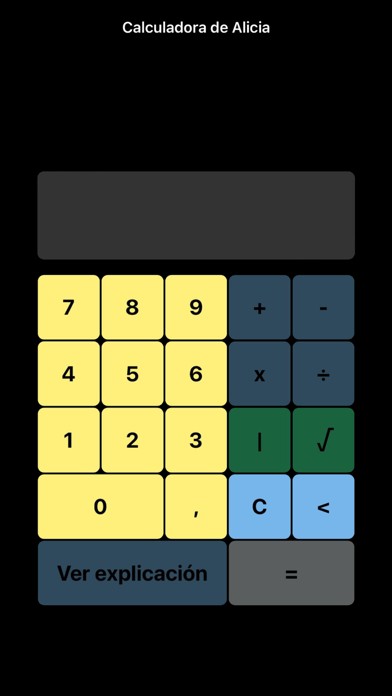 Calculadora de Alicia Screenshot