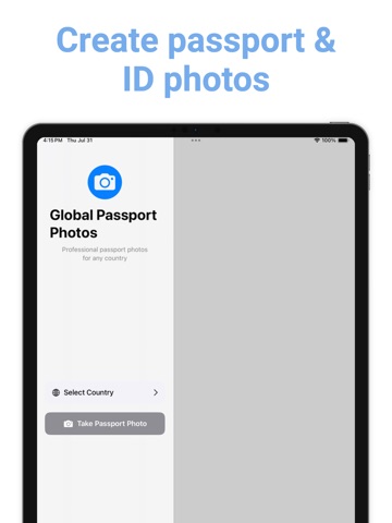 Passport Photo - ID & Visa iPad screenshot