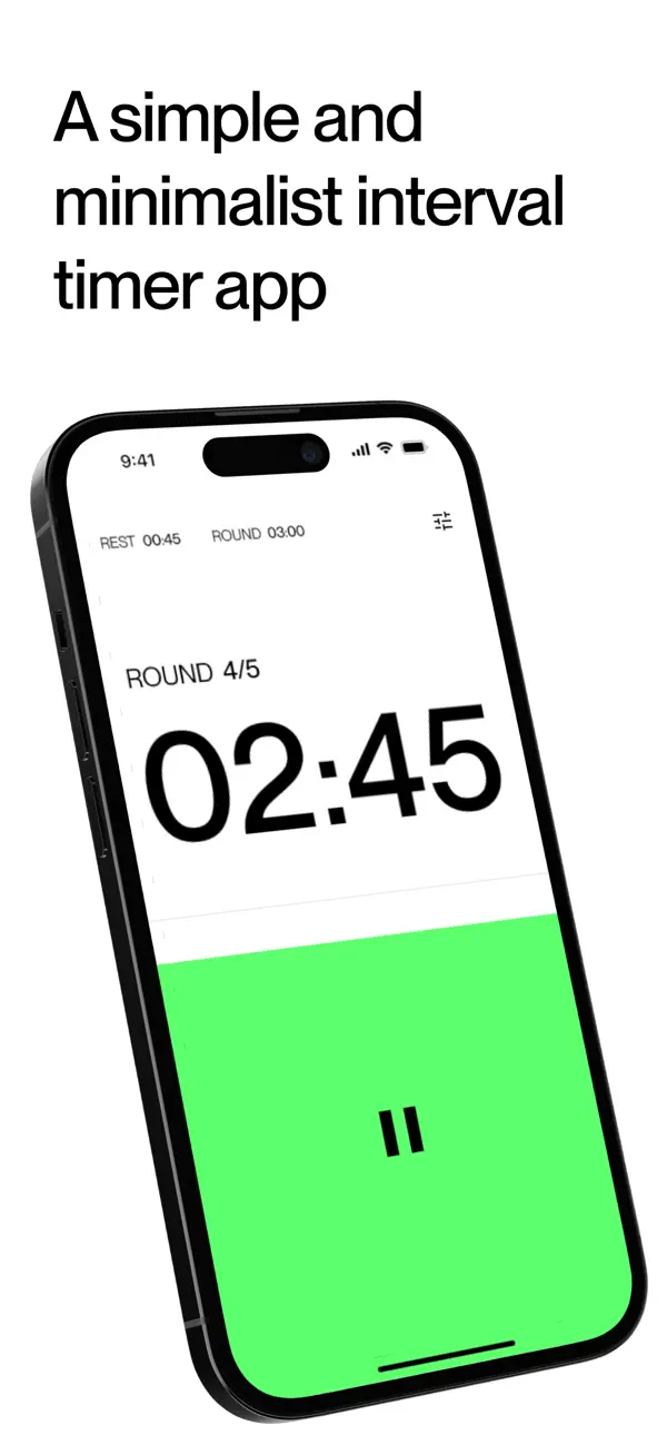 Screenshot #1 pour Minimal Interval Timer