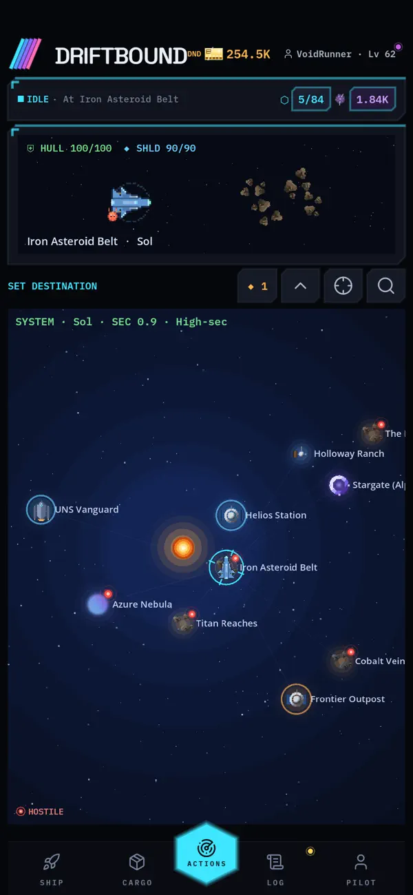 Screenshot #2 pour Driftbound: Idle Space RPG