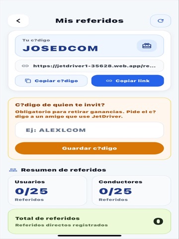 JetDriver Pasajero iPad screenshot