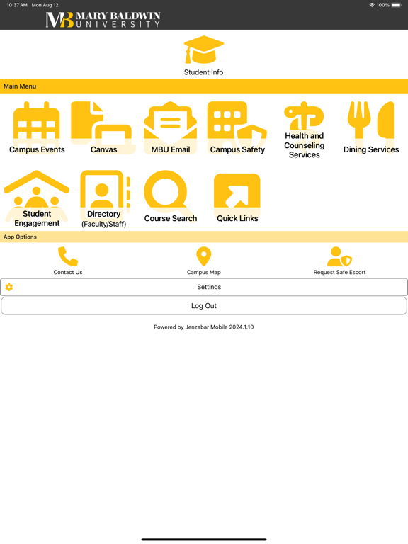 myMBU iPad screenshot 2 - Education app