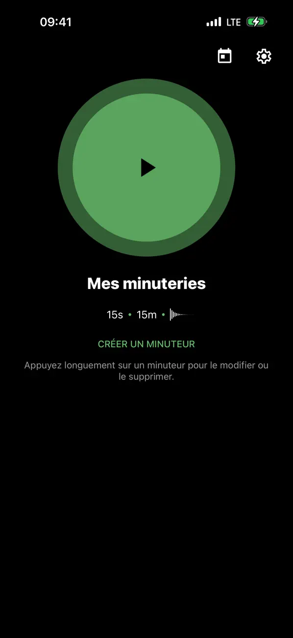 Screenshot #1 pour Minuteur méditation non guidée