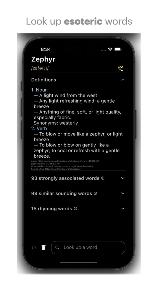 #6. WordDefiner English Dictionary (iOS) 由: Ritwik Takkar