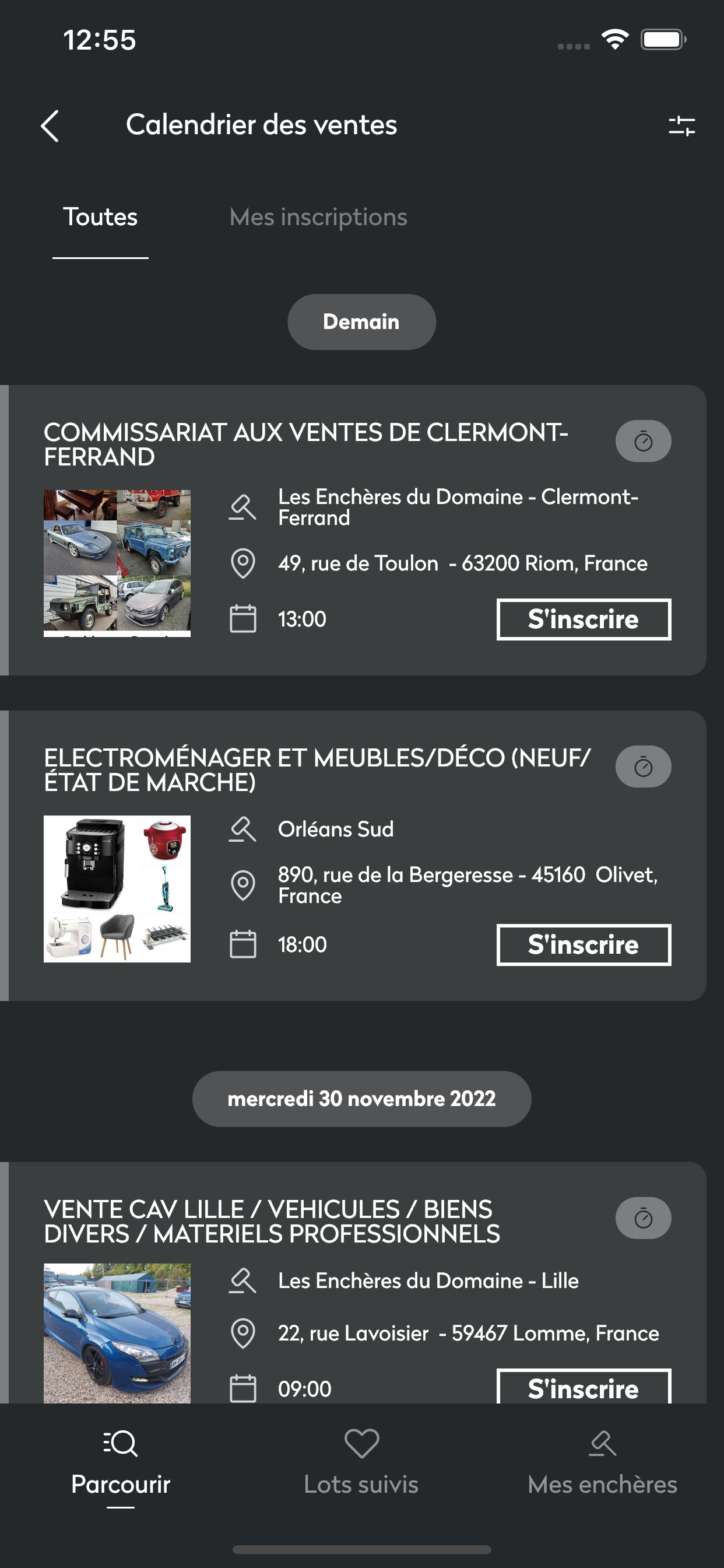 Moniteur des Ventes