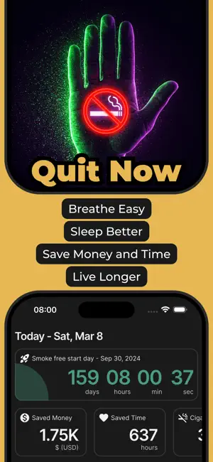 Quit Smoking Tracker - Stopify screenshot 1