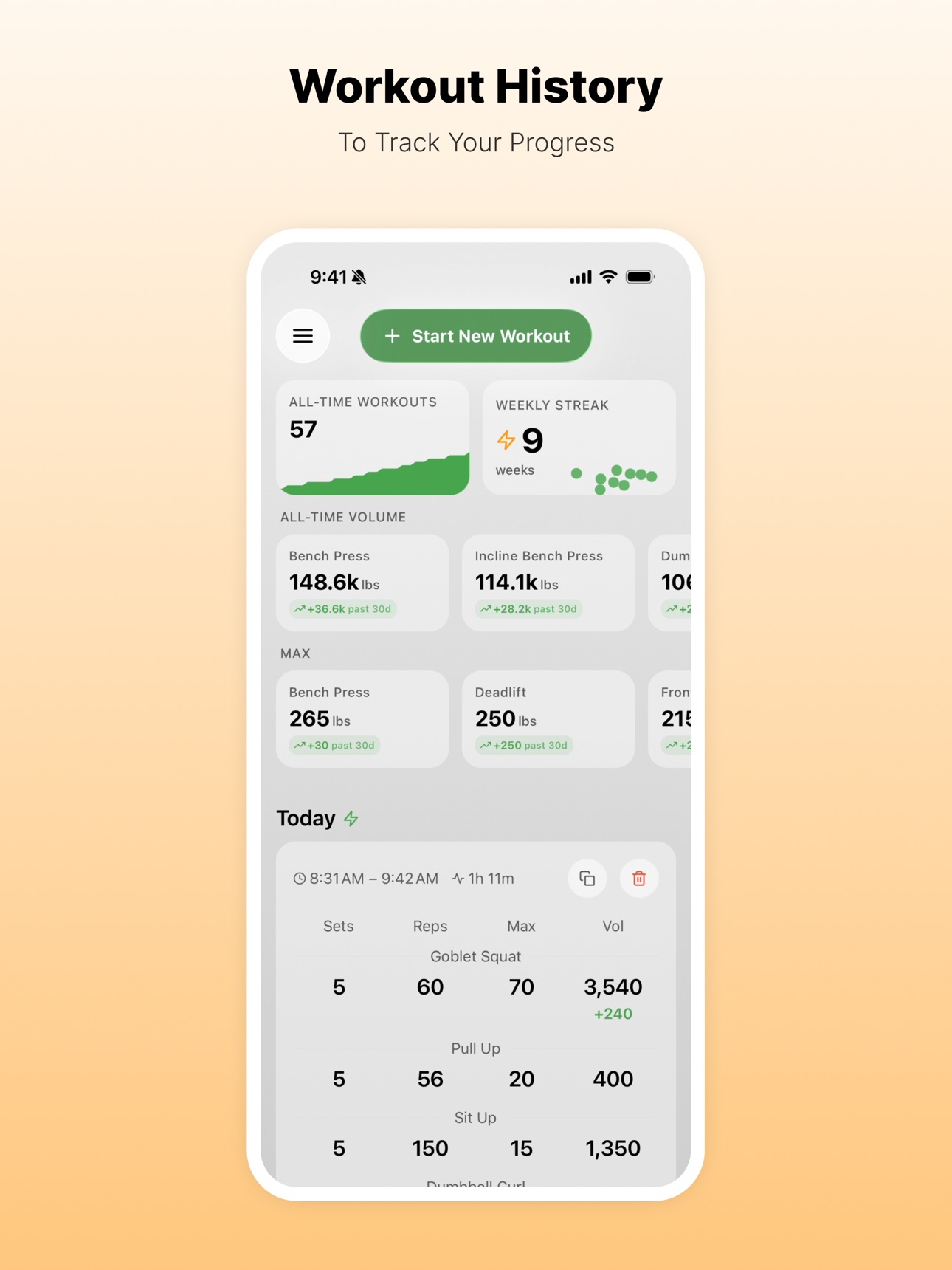 Screenshot 4 of KorvaFit: Lift Log