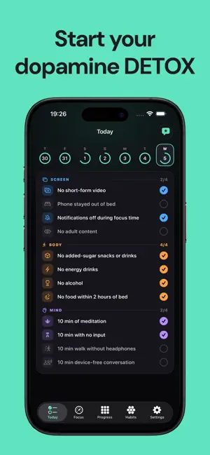 Dopamine Detox: Self Control screenshot 1