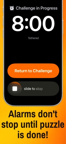 Donation Alarm Clock: Tethered Screenshot 3 of 8