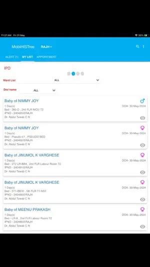 Rajagiri MobiHISTree screenshot 2