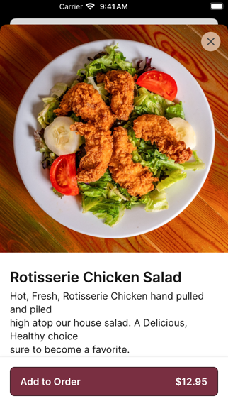 Barnes Restaurant To Go iPhone screenshot 4 - Food & Drink app