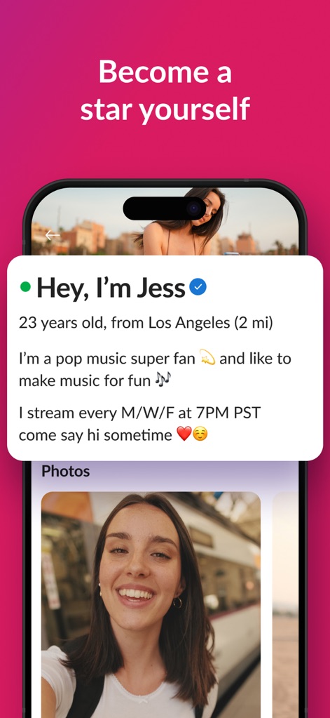 MeetMe: Go Live & Stream Now - Personal Creator Profile