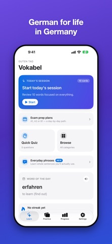 Vokabel: Learn German Words Screenshot 1 of 6