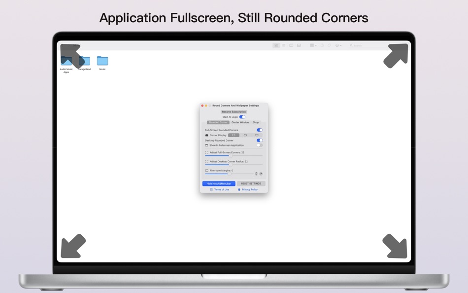 #2. Hide Notch · Rounded Corner (macOS) 由: 志远 刘