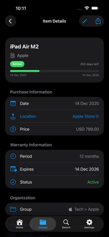 MyWrntee screenshot