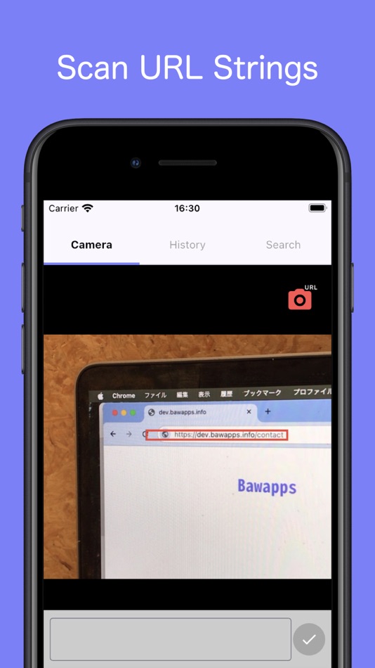 #1. URL Scanner : OCR & QRCode (iOS) 由: Motoki Takahashi