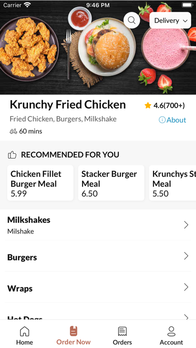 Krunchy Fried Chicken, Screenshot