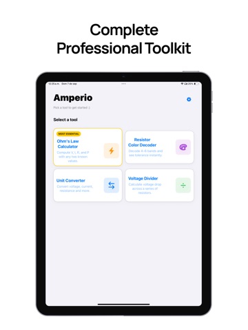 Electronic Calculator: Amperio iPad screenshot