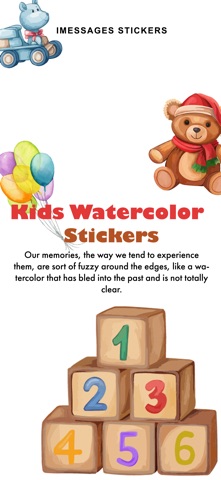 Kids Watercolor Stickers screenshot